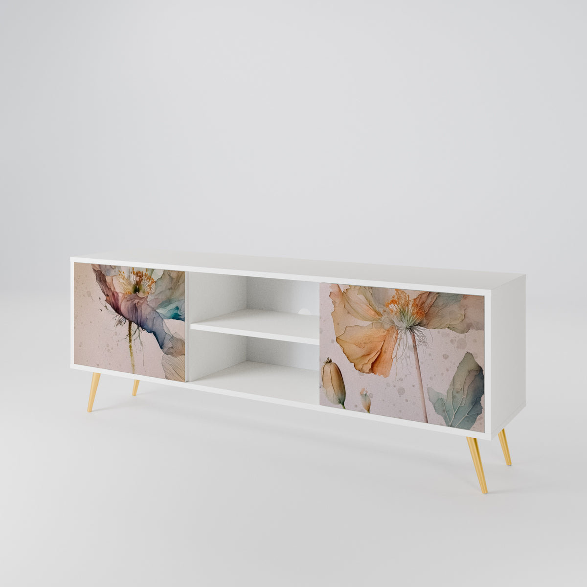 SOFTEN POPPY Έπιπλο τηλεόρασης 2-θυρών