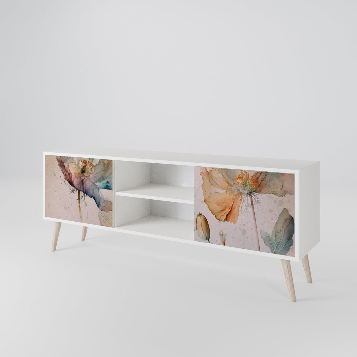 SOFTEN POPPY Έπιπλο τηλεόρασης 2-θυρών