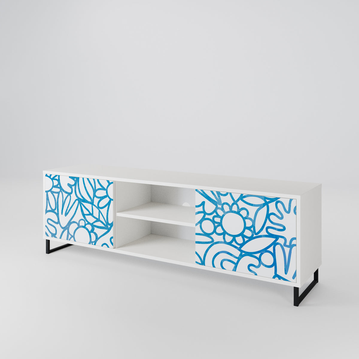 BLOOMY MORNING Έπιπλο τηλεόρασης 2-θυρών