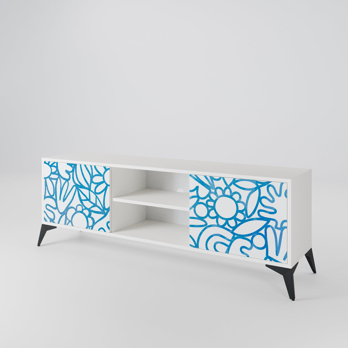 BLOOMY MORNING Έπιπλο τηλεόρασης 2-θυρών