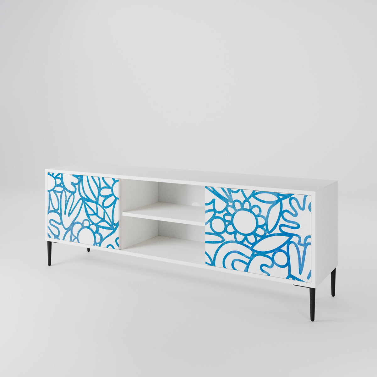 BLOOMY MORNING Έπιπλο τηλεόρασης 2-θυρών