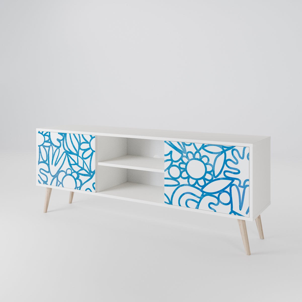 BLOOMY MORNING Έπιπλο τηλεόρασης 2-θυρών