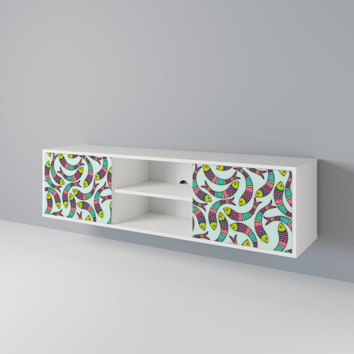 INDIAN FISH Έπιπλο τηλεόρασης 2-θυρών