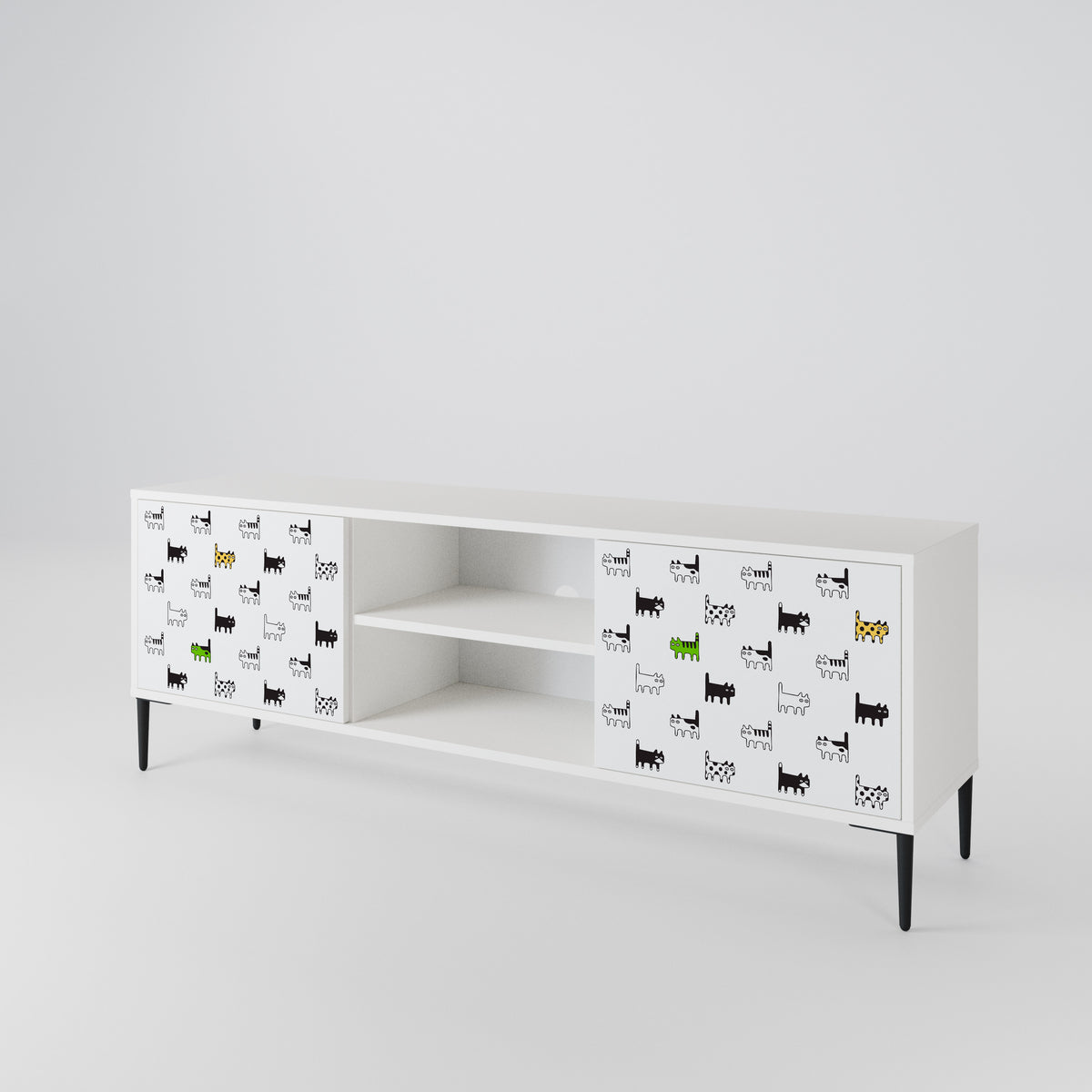 CATS COMPILATION Έπιπλο τηλεόρασης 2-θυρών