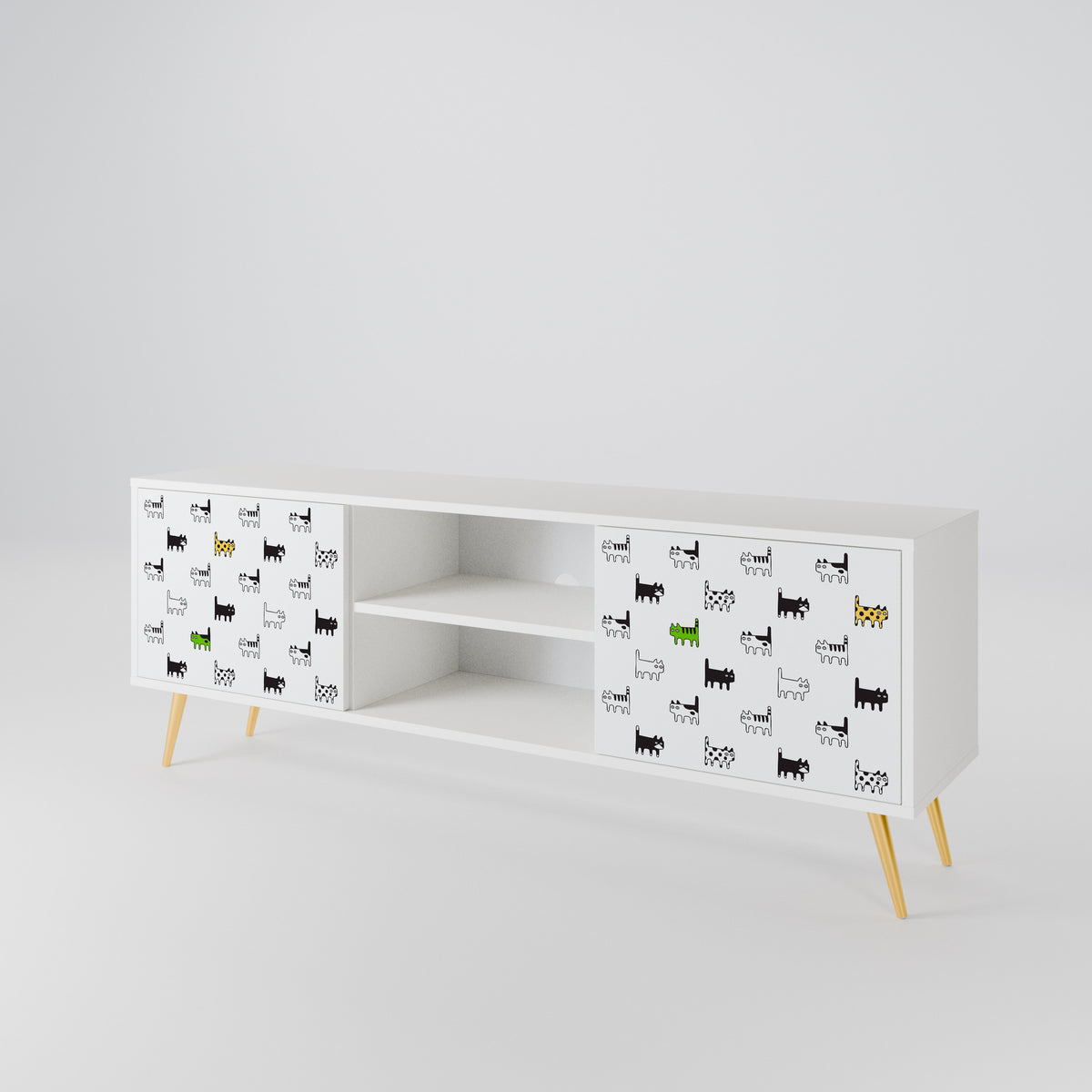 CATS COMPILATION Έπιπλο τηλεόρασης 2-θυρών