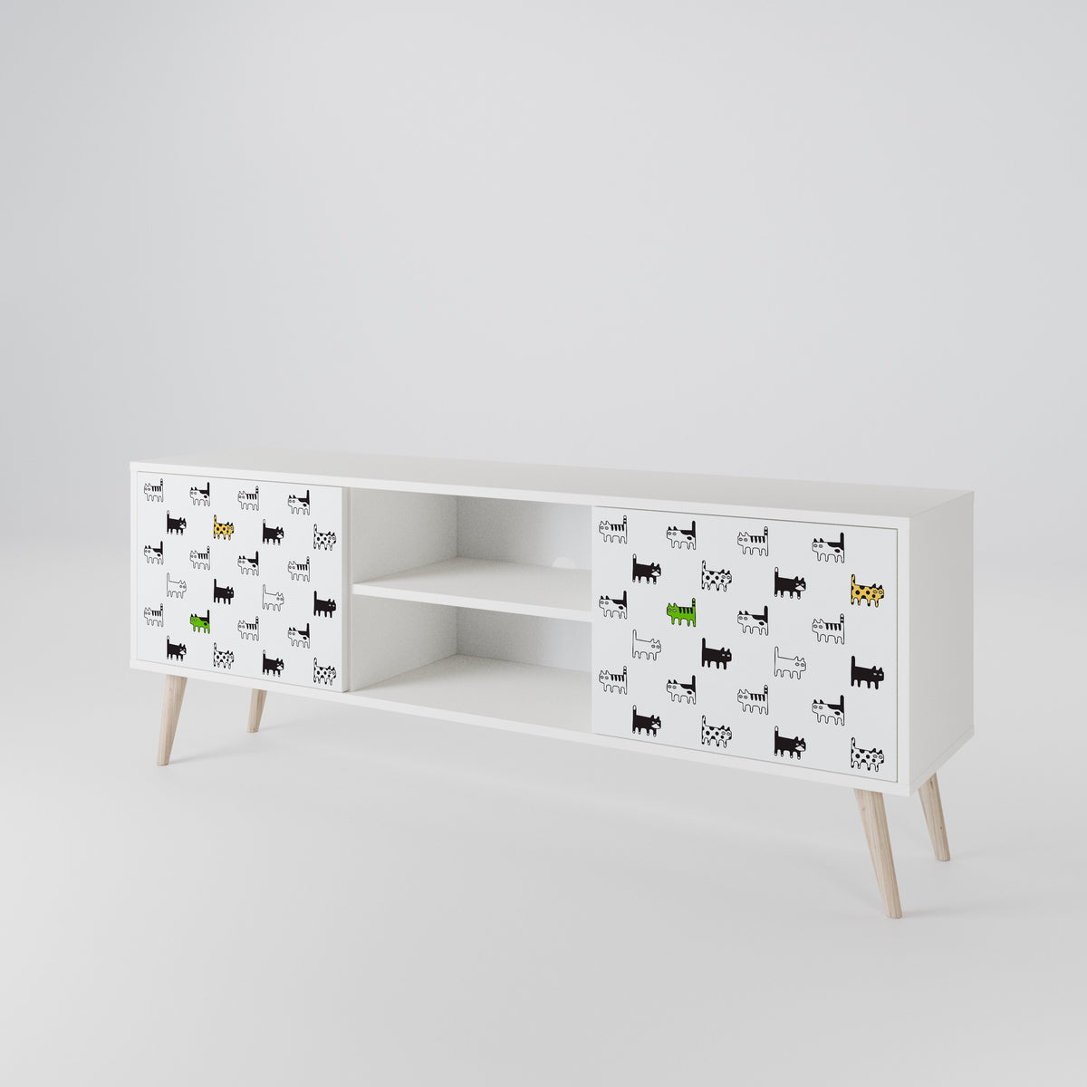 CATS COMPILATION Έπιπλο τηλεόρασης 2-θυρών