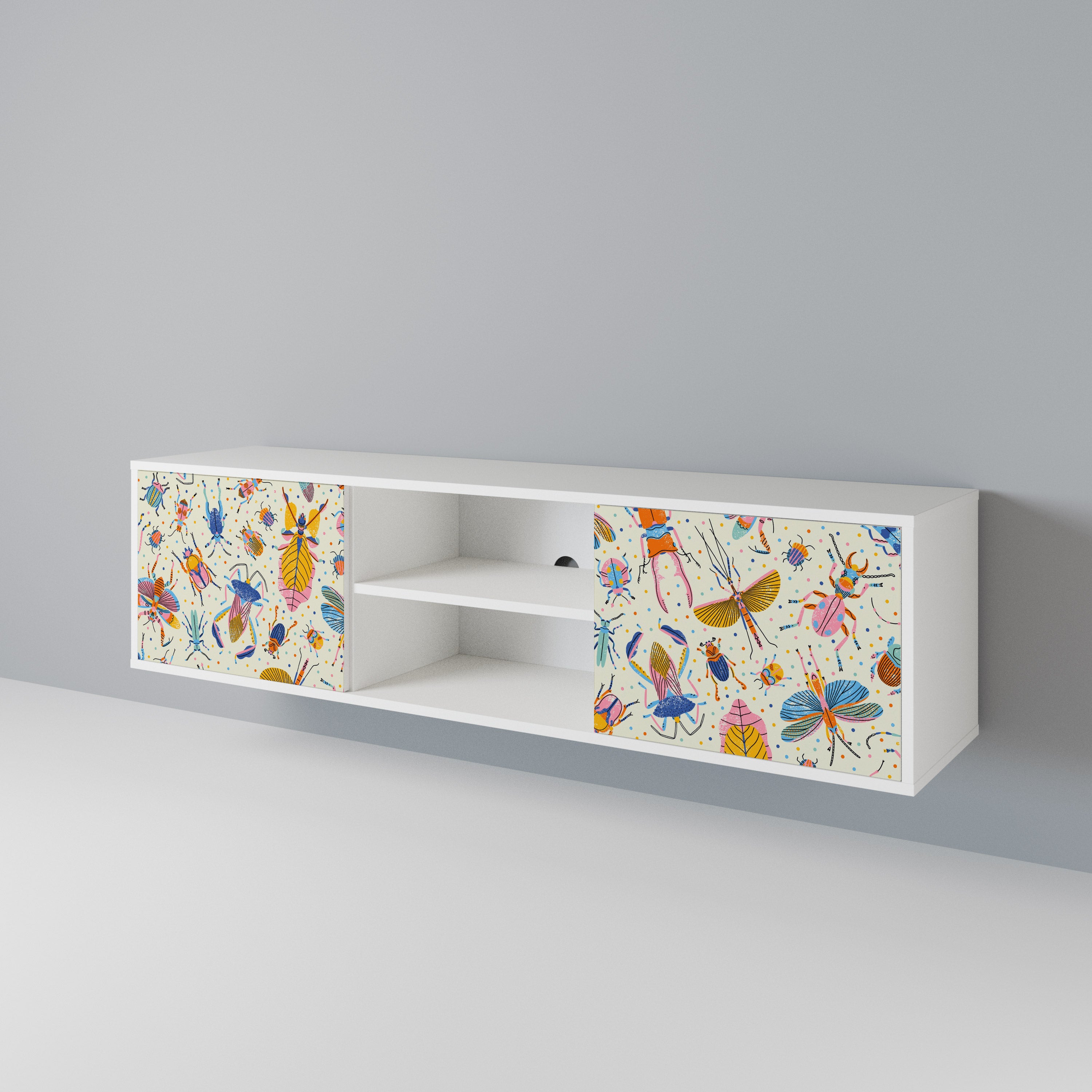 COLORFUL INSECTS Έπιπλο τηλεόρασης 2-θυρών