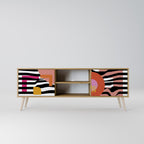 CHROMATIC ABSTRACT 2-Door TV Cabinet