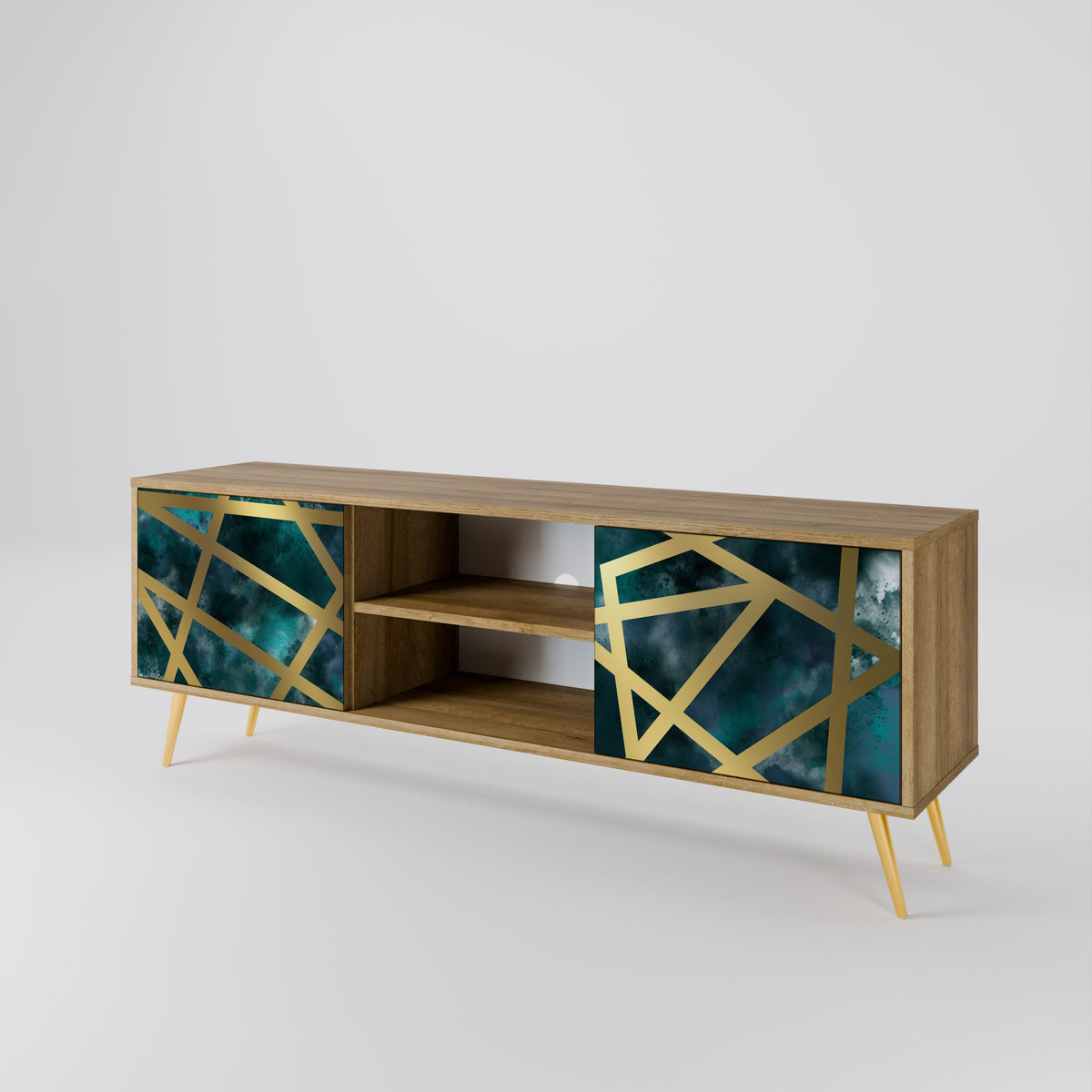 THE LABYRINTH OF GOLD 2-Door TV Cabinet