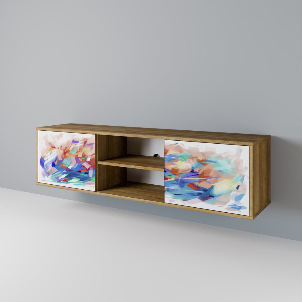 FINESSE MASH-UP 2-Door TV Stand in Oak Effect