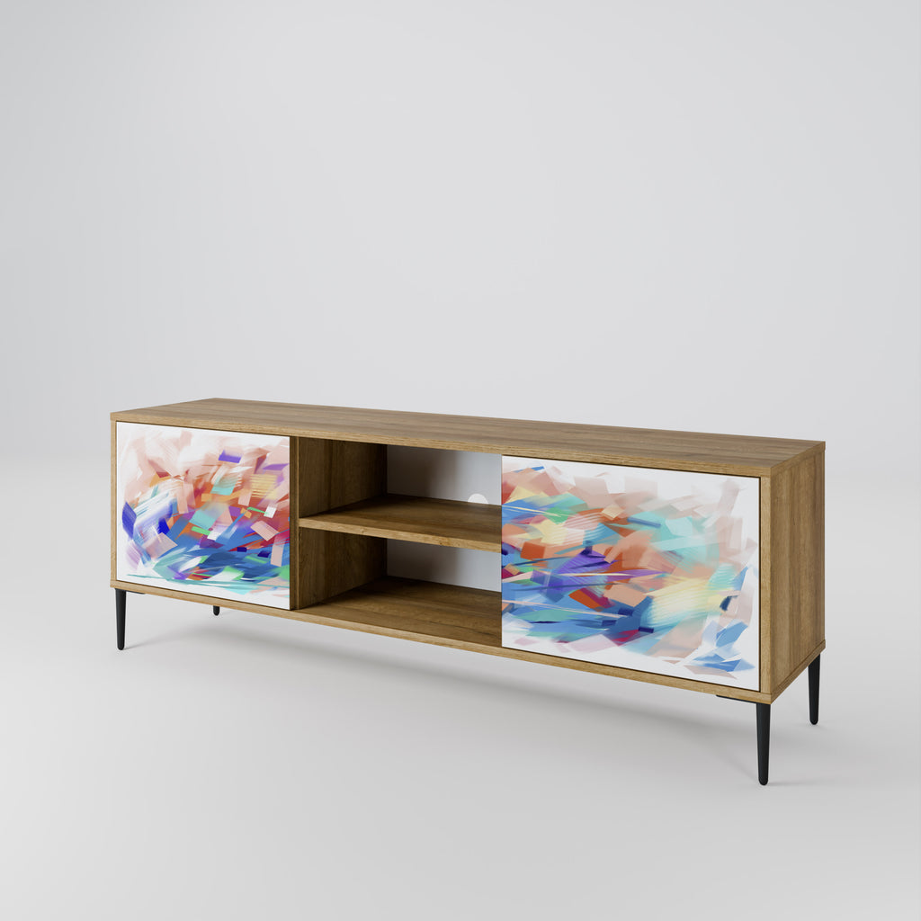 FINESSE MASH-UP 2-Door TV Stand in Oak Effect