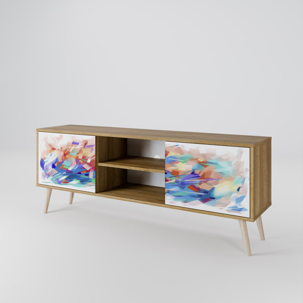 FINESSE MASH-UP 2-Door TV Stand in Oak Effect