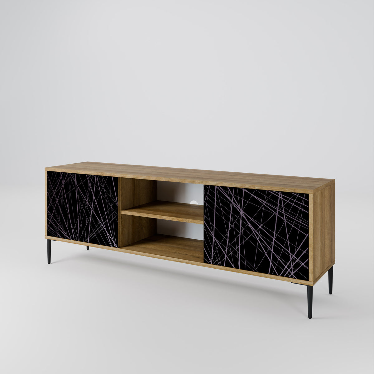 SHIMMER SPIDERGRAM 2-Door TV Cabinet