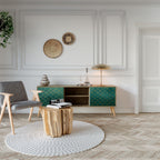 TESSELATED GREENERY 2-Door TV Cabinet