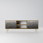 TESSELATED GRAYISH Έπιπλο τηλεόρασης 2-θυρών