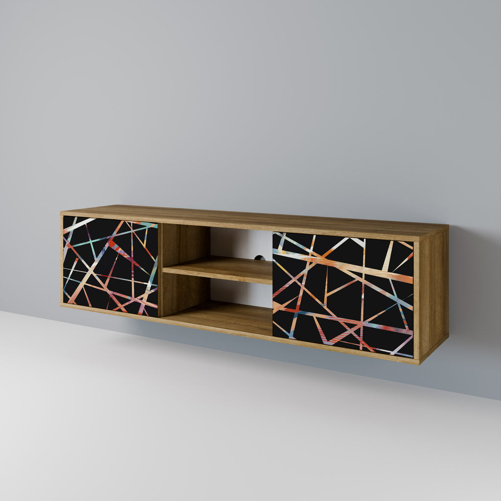 POLYGON VERVE 2-Door TV Stand in Oak Effect