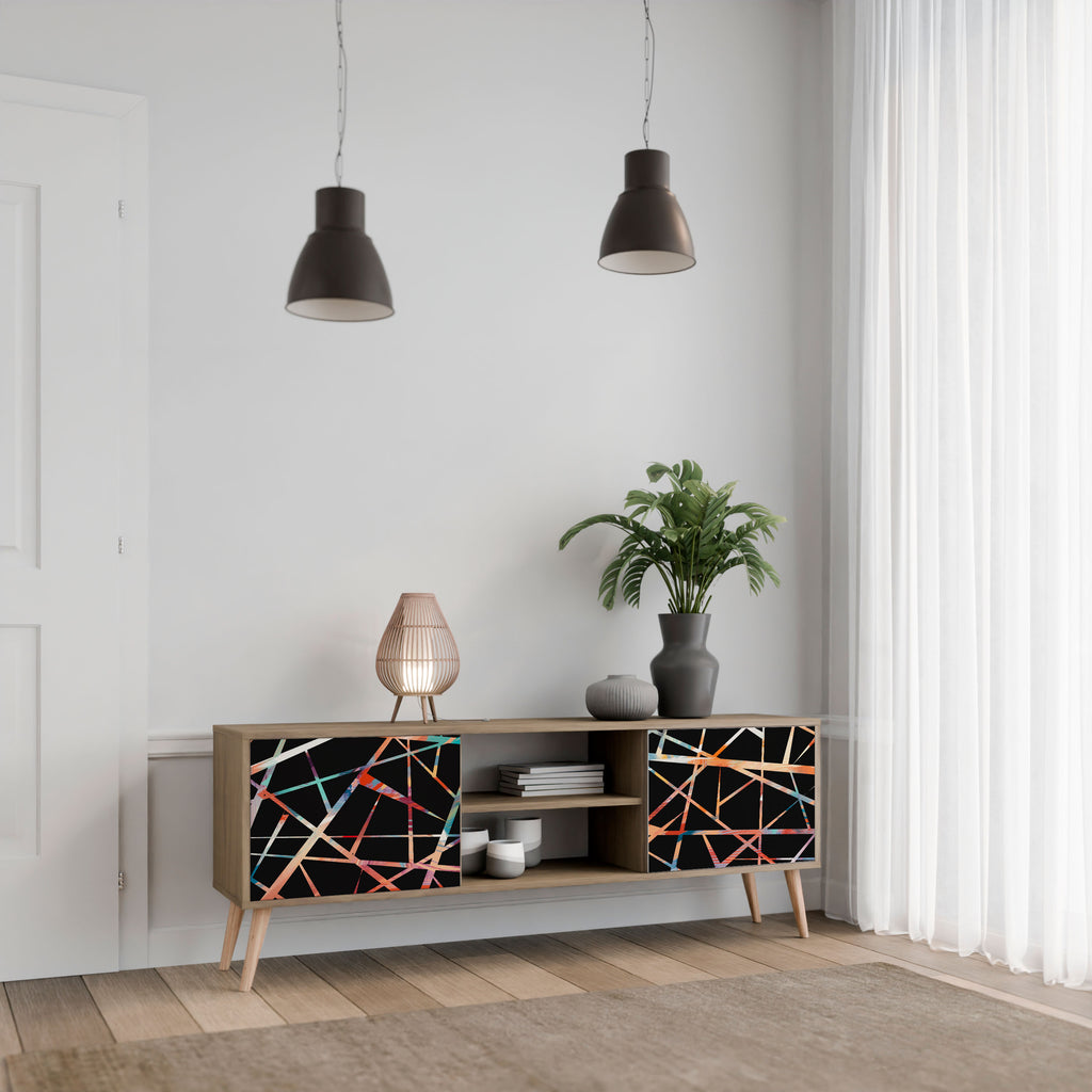 POLYGON VERVE 2-Door TV Stand in Oak Effect