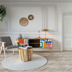 GEOMETRIC GLIMMER Έπιπλο τηλεόρασης 2-θυρών