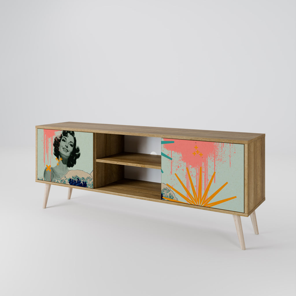 KANAGAWA BEAUTY Έπιπλο τηλεόρασης 2-θυρών