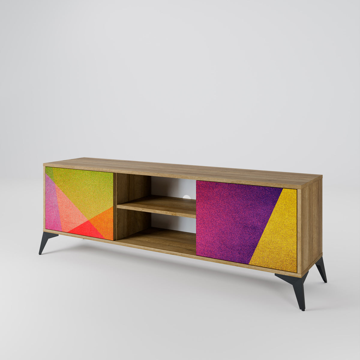 VIVID GEOMETRY 2-Door TV Cabinet