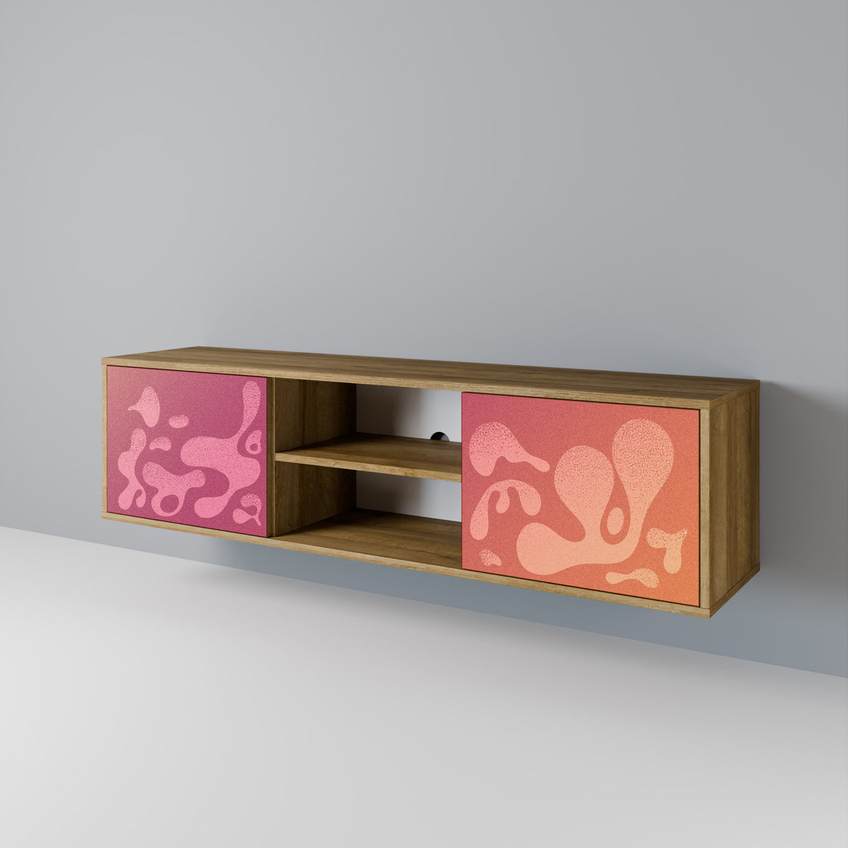 IRREGULAR PINK 2-Door TV Cabinet