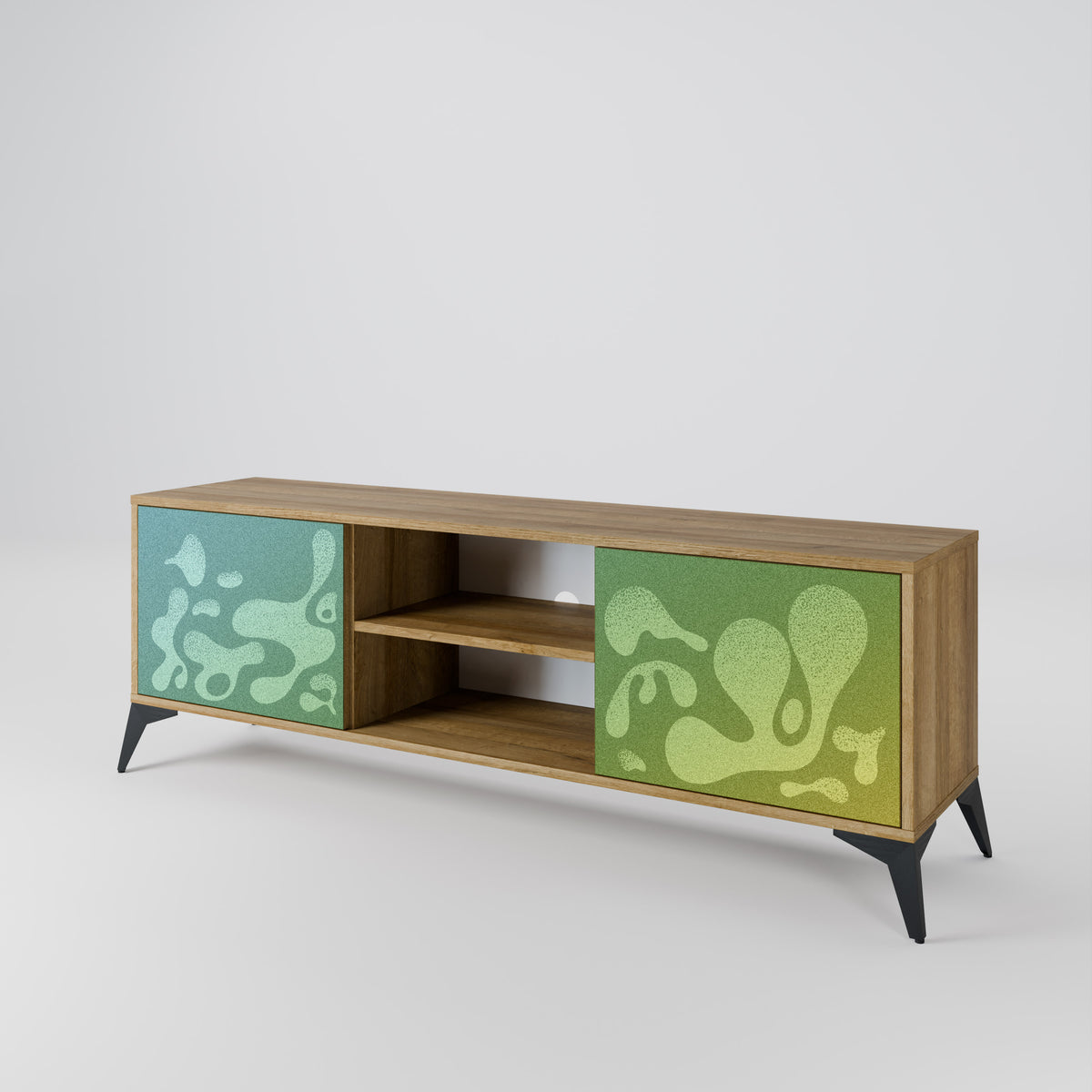 IRREGULAR BLUE 2-Door TV Cabinet