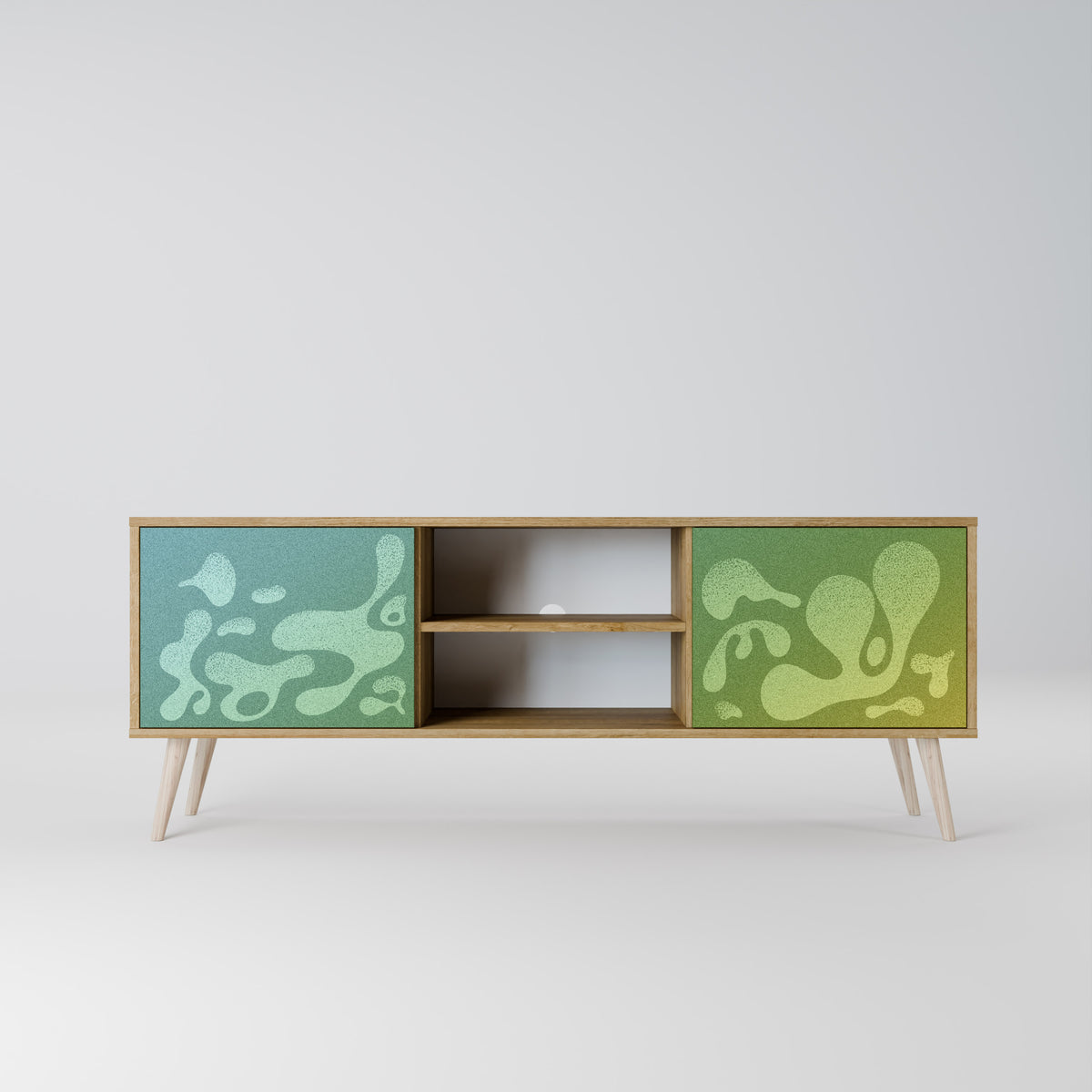 IRREGULAR BLUE 2-Door TV Cabinet