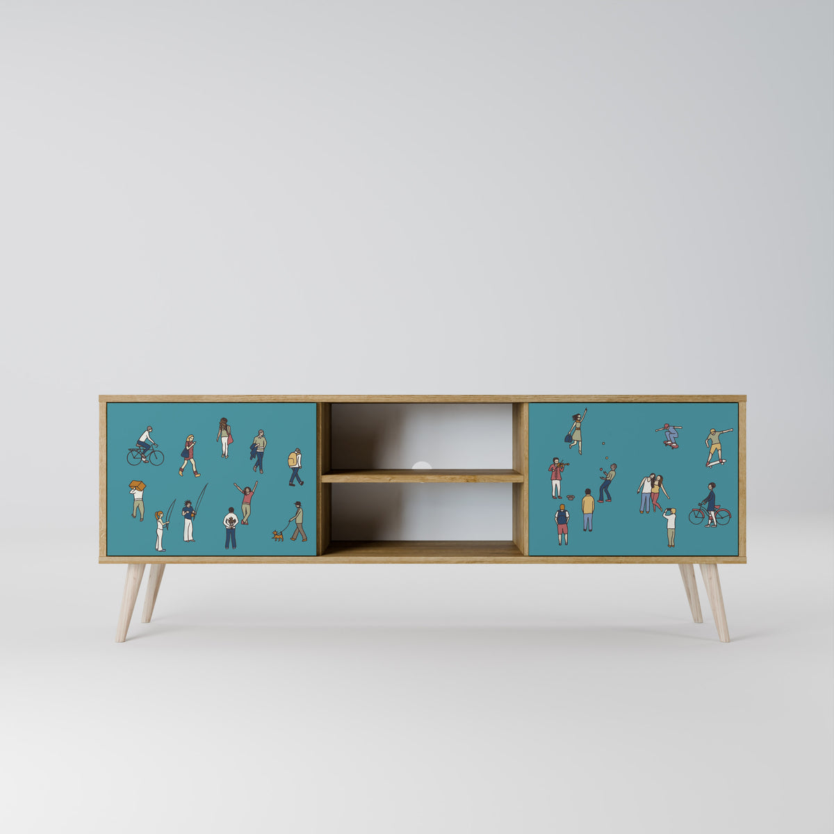 COLLECTIVE STREAM 2-Door TV Cabinet