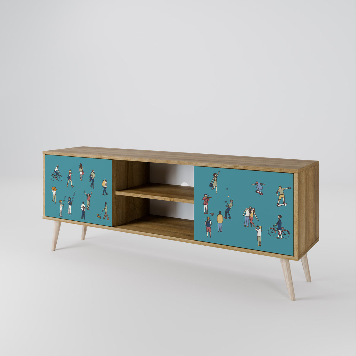 COLLECTIVE STREAM 2-Door TV Cabinet