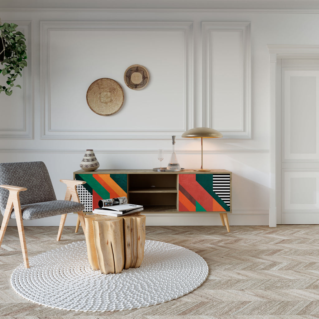 MAKESHIFT ARTISTRY 2-Door TV Cabinet