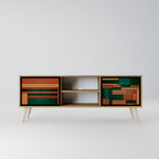 EARTHY FIGURES 2-Door TV Cabinet