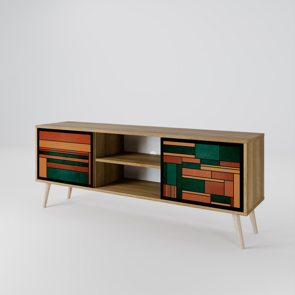 EARTHY FIGURES 2-Door TV Cabinet