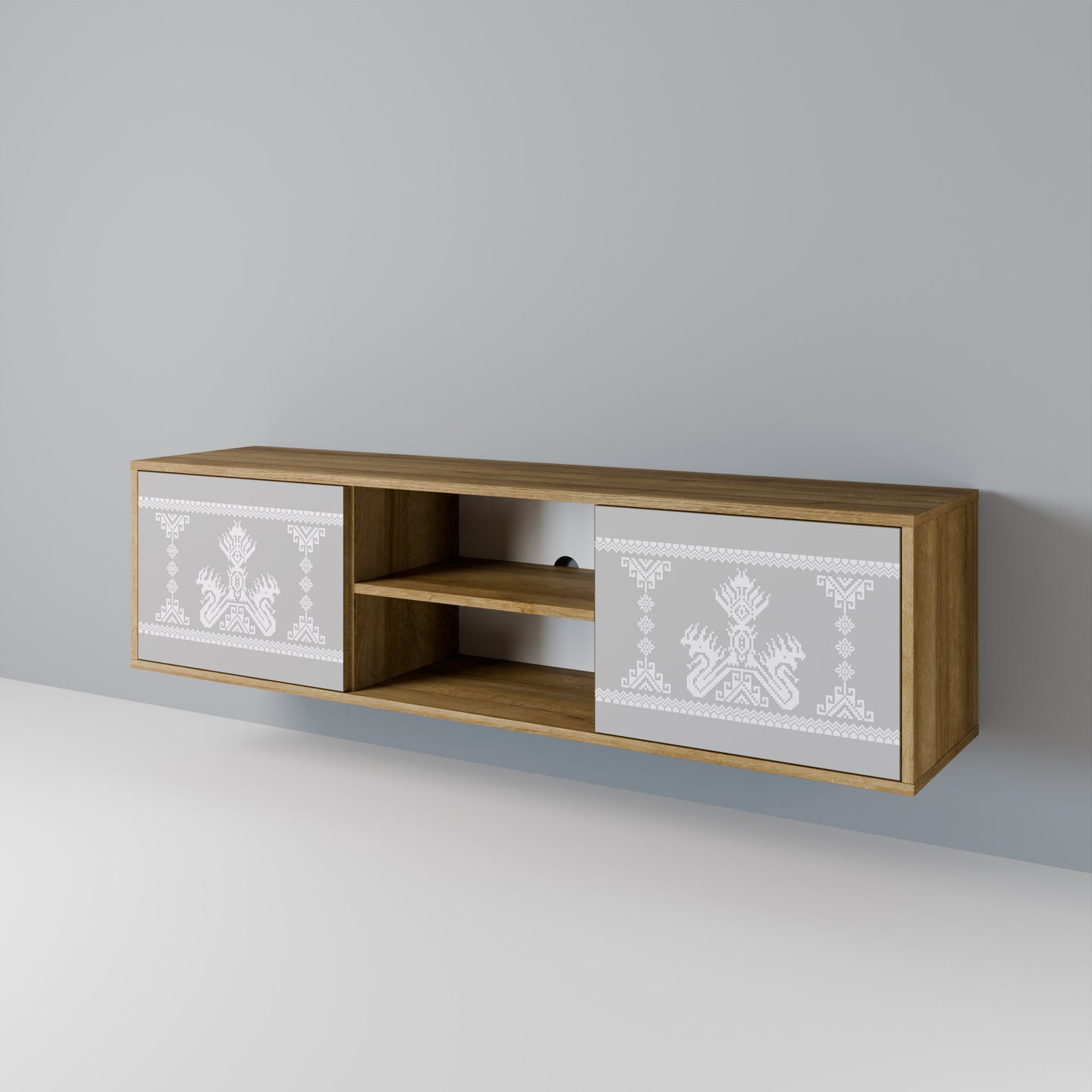 THAI GRAY 2-Door TV Cabinet