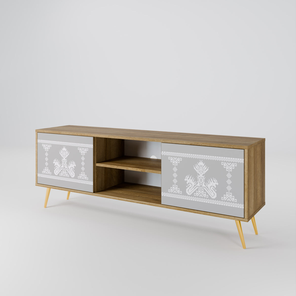 THAI GRAY 2-Door TV Cabinet