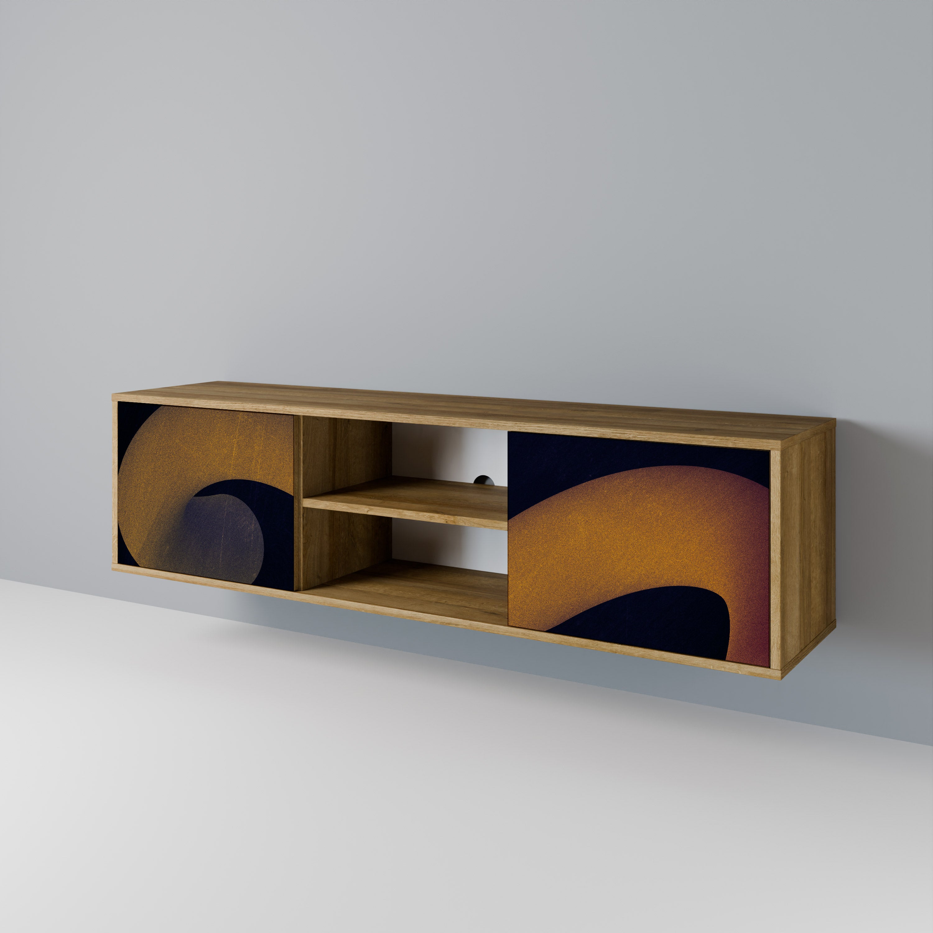 HOLLOW TIME 2-Door TV Cabinet