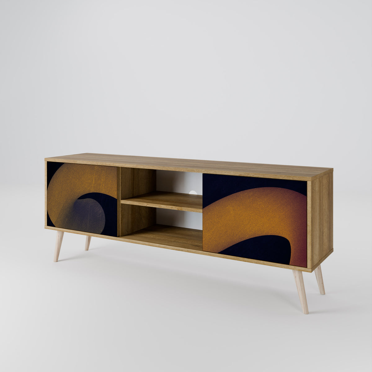 HOLLOW TIME 2-Door TV Cabinet