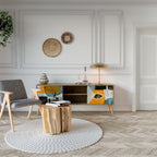 ABSTRACT FACES Έπιπλο τηλεόρασης 2-θυρών