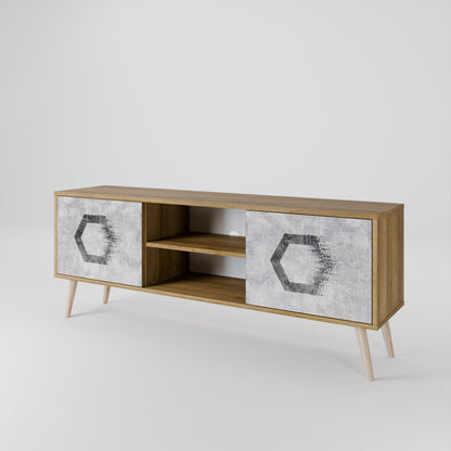 HEXAGONAL FIGURES Έπιπλο τηλεόρασης 2-θυρών