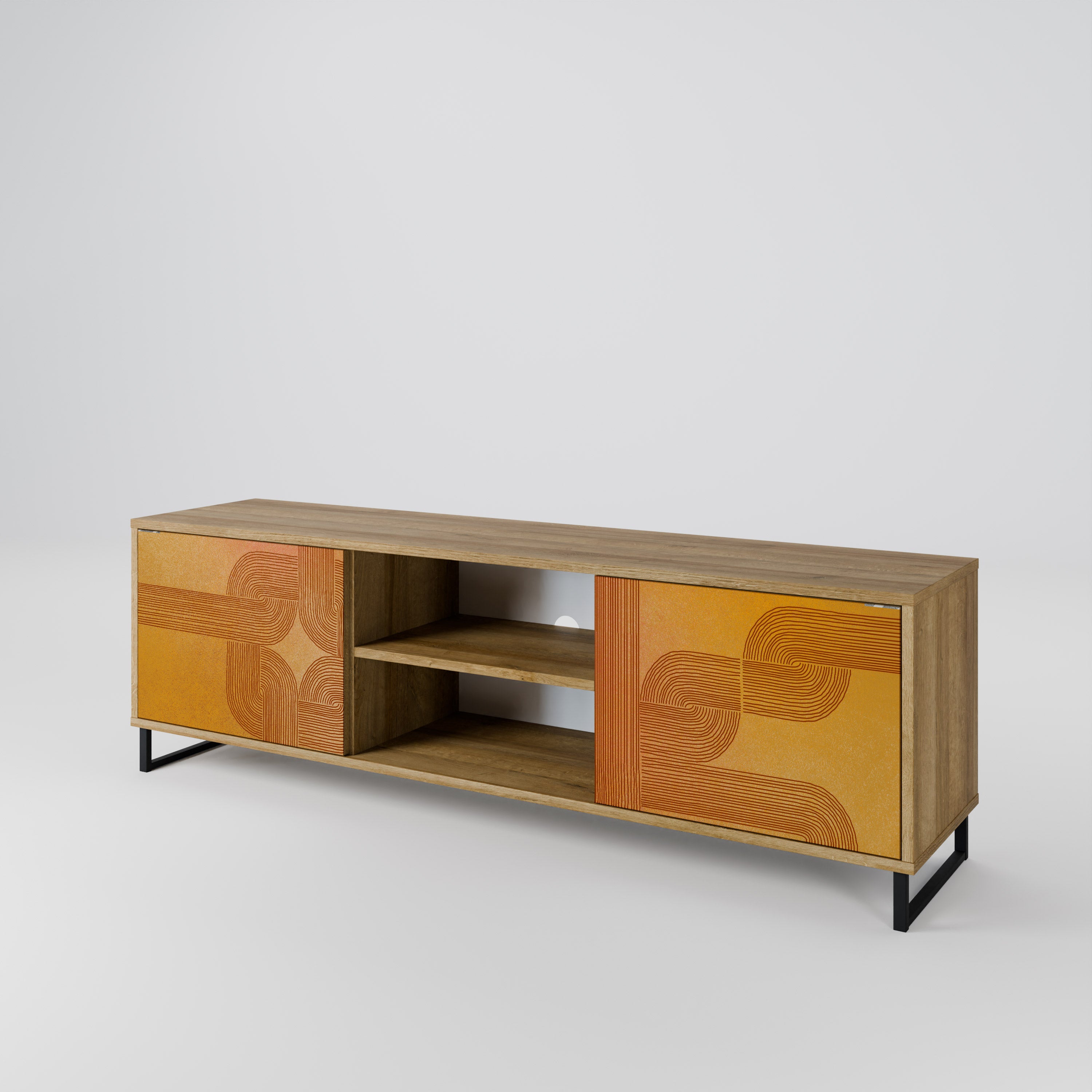 STRENGTHENING RELATION Έπιπλο τηλεόρασης 2-θυρών