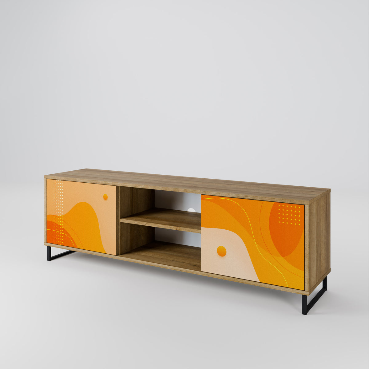 ORANGE ARRANGEMENT Έπιπλο τηλεόρασης 2-θυρών