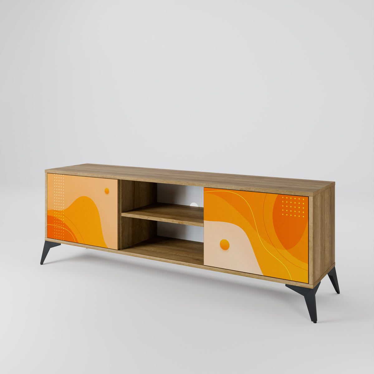 ORANGE ARRANGEMENT Έπιπλο τηλεόρασης 2-θυρών