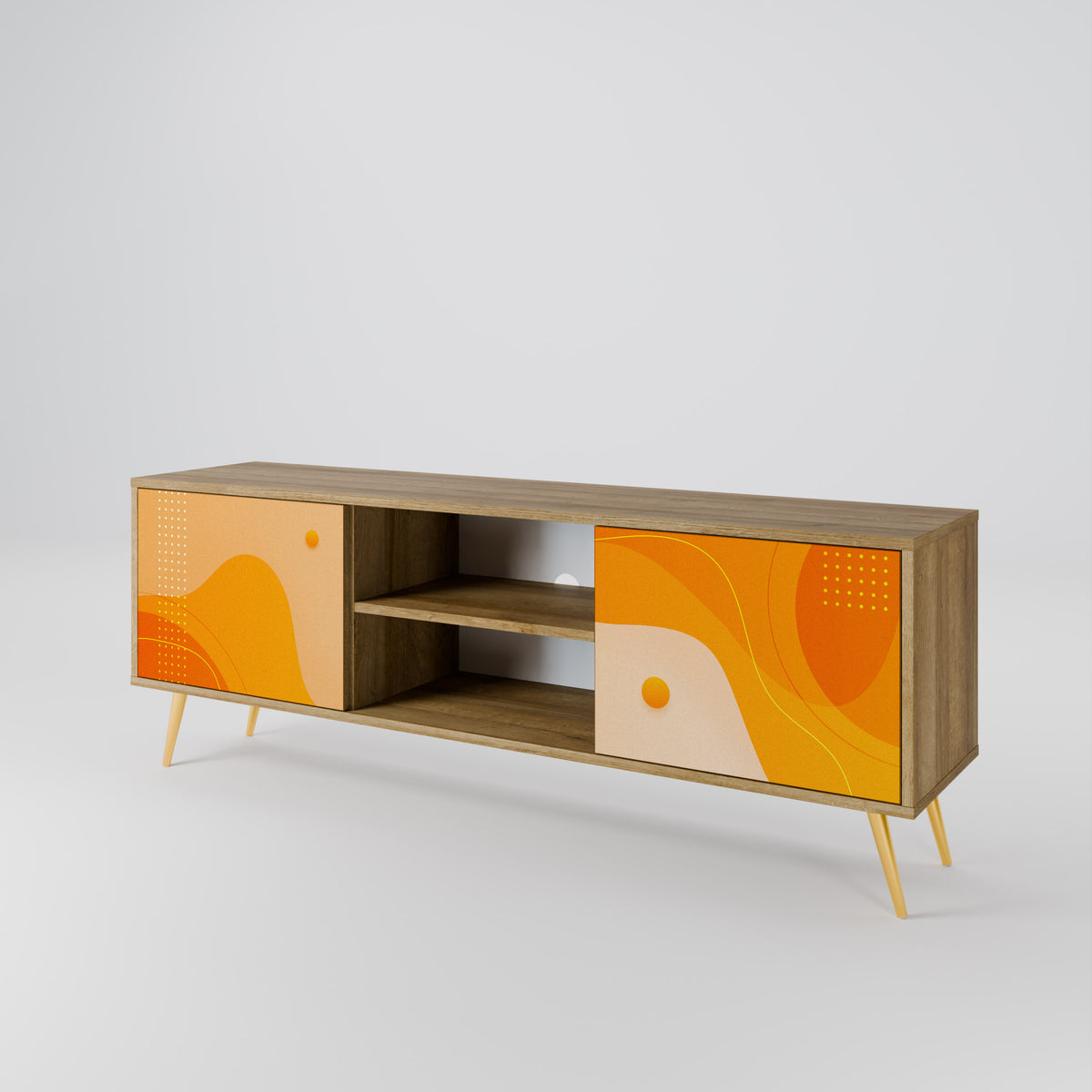 ORANGE ARRANGEMENT Έπιπλο τηλεόρασης 2-θυρών