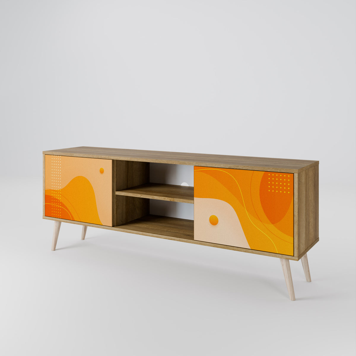 ORANGE ARRANGEMENT Έπιπλο τηλεόρασης 2-θυρών