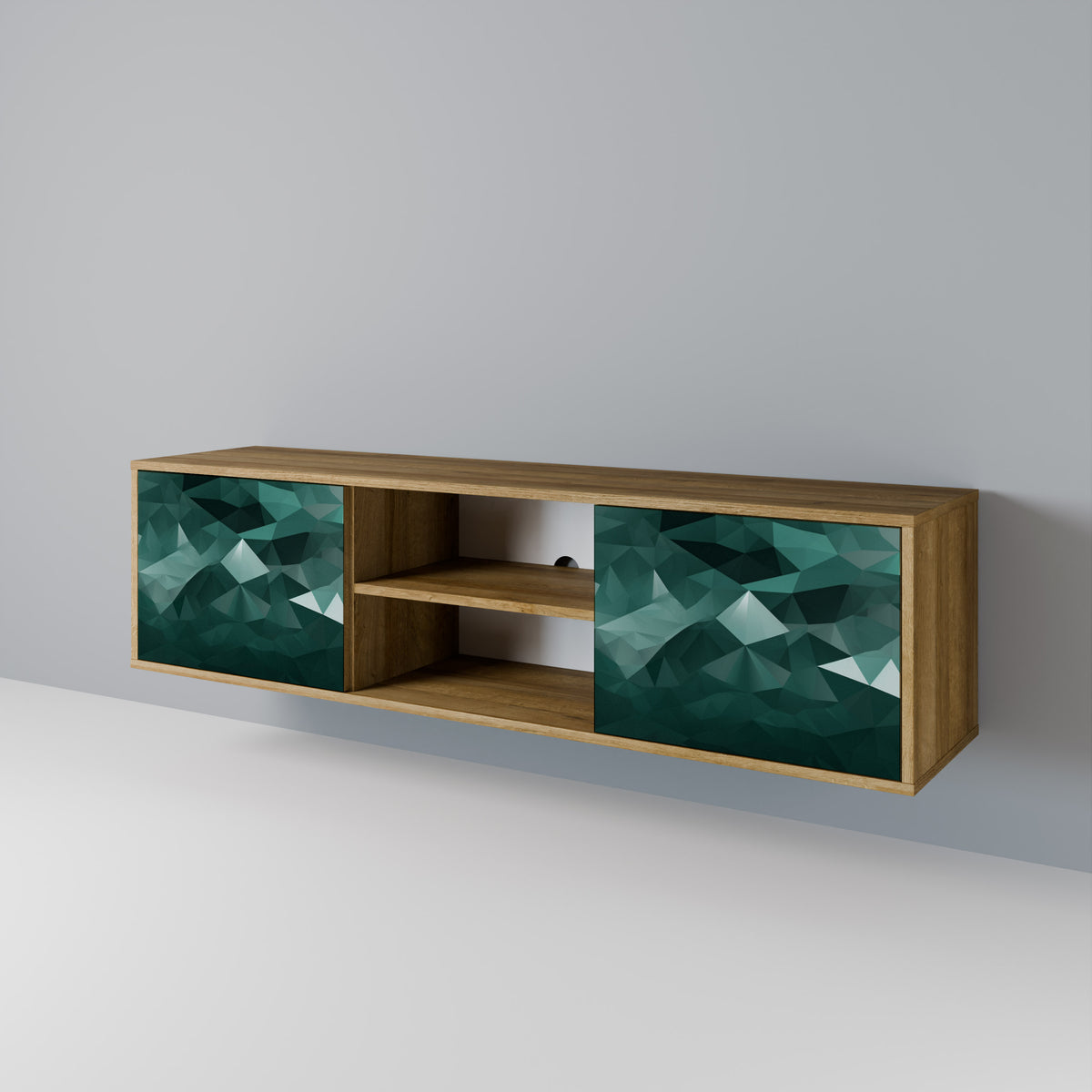 POLYGONAL FLOATING Έπιπλο τηλεόρασης 2-θυρών