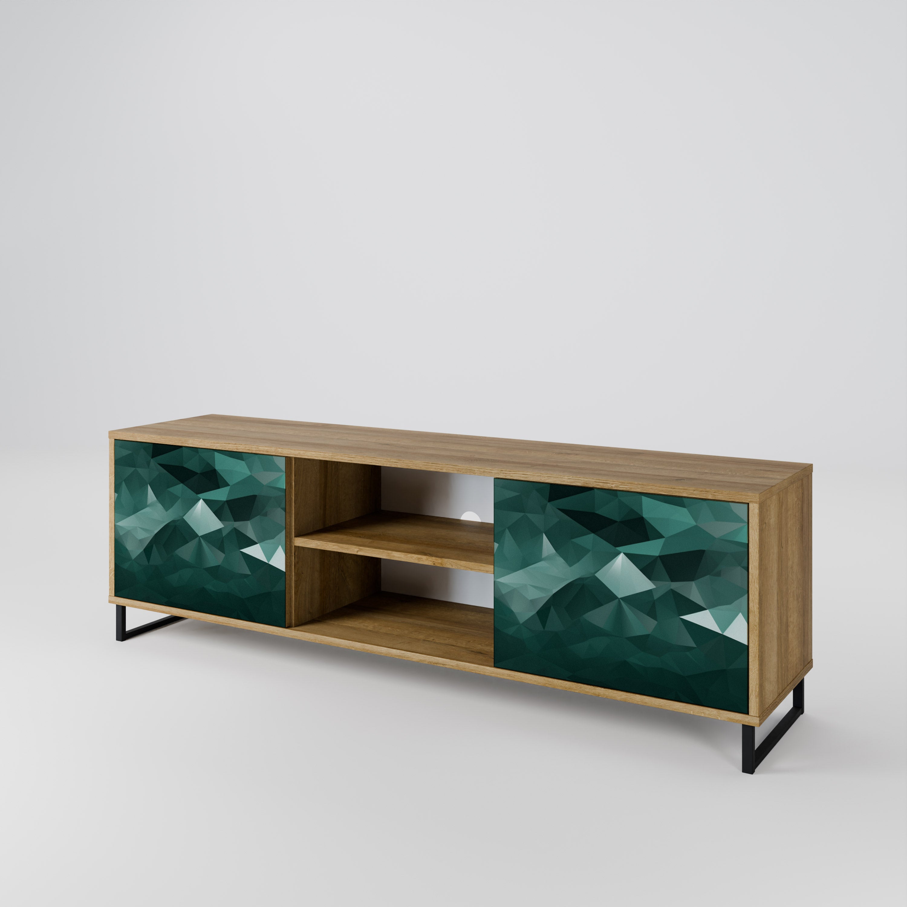 POLYGONAL FLOATING Έπιπλο τηλεόρασης 2-θυρών