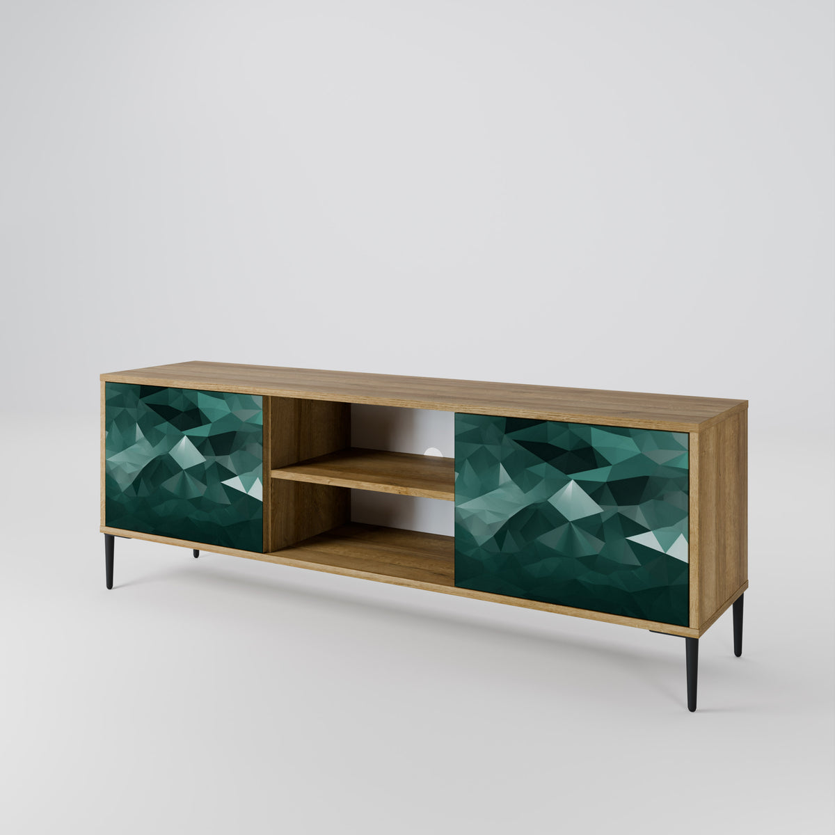 POLYGONAL FLOATING Έπιπλο τηλεόρασης 2-θυρών