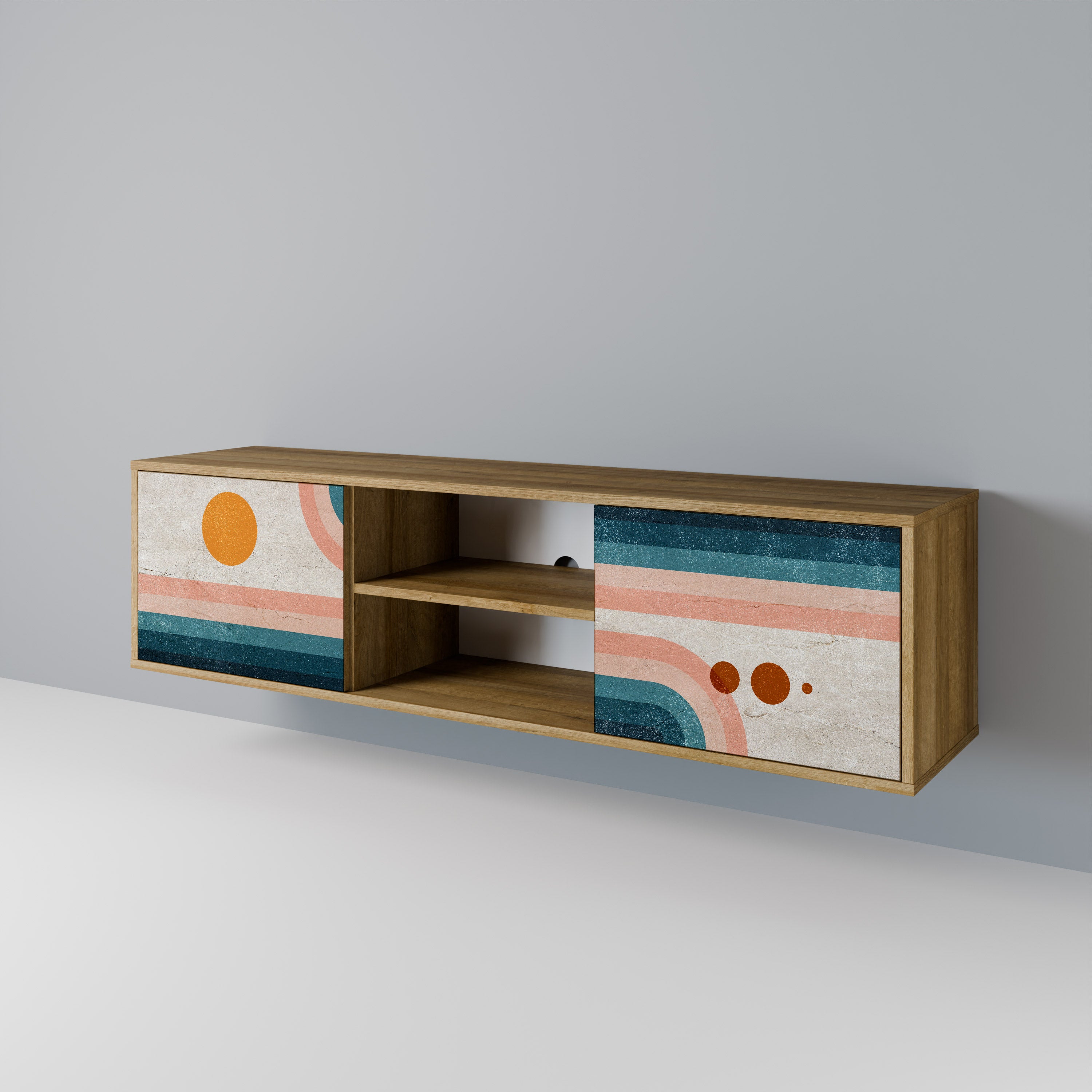 TWO HALVES Έπιπλο τηλεόρασης 2-θυρών