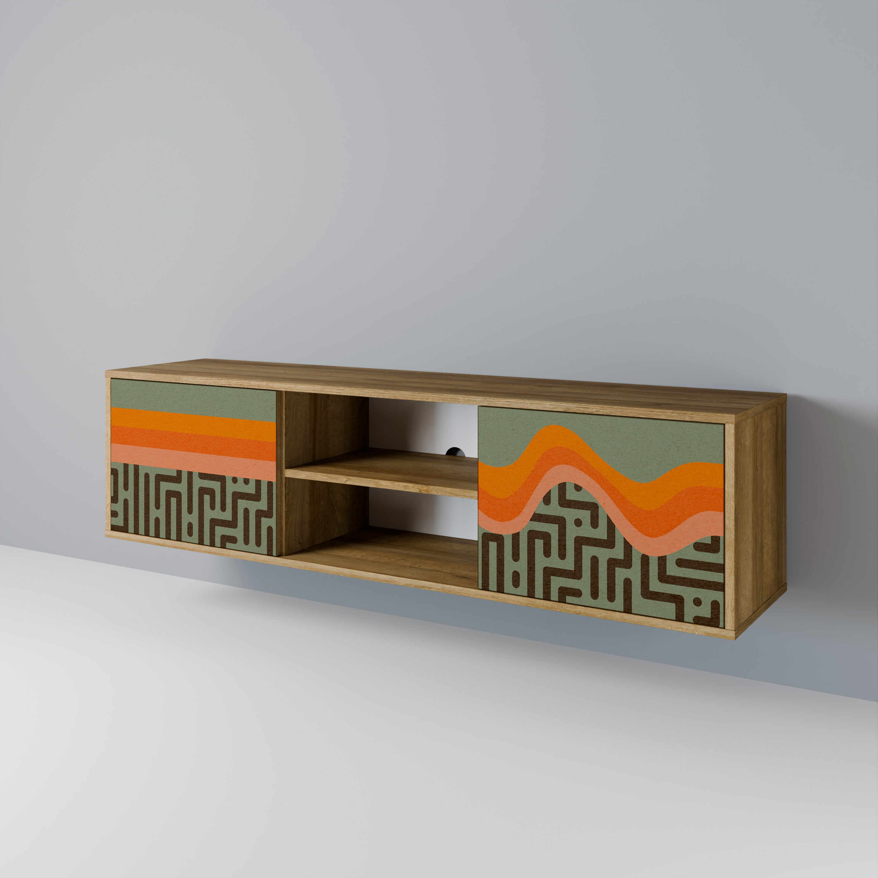 SIMPLE SOLUTIONS Έπιπλο τηλεόρασης 2-θυρών