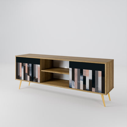 COLLAGE OF RECTANGLES Έπιπλο τηλεόρασης 2-θυρών