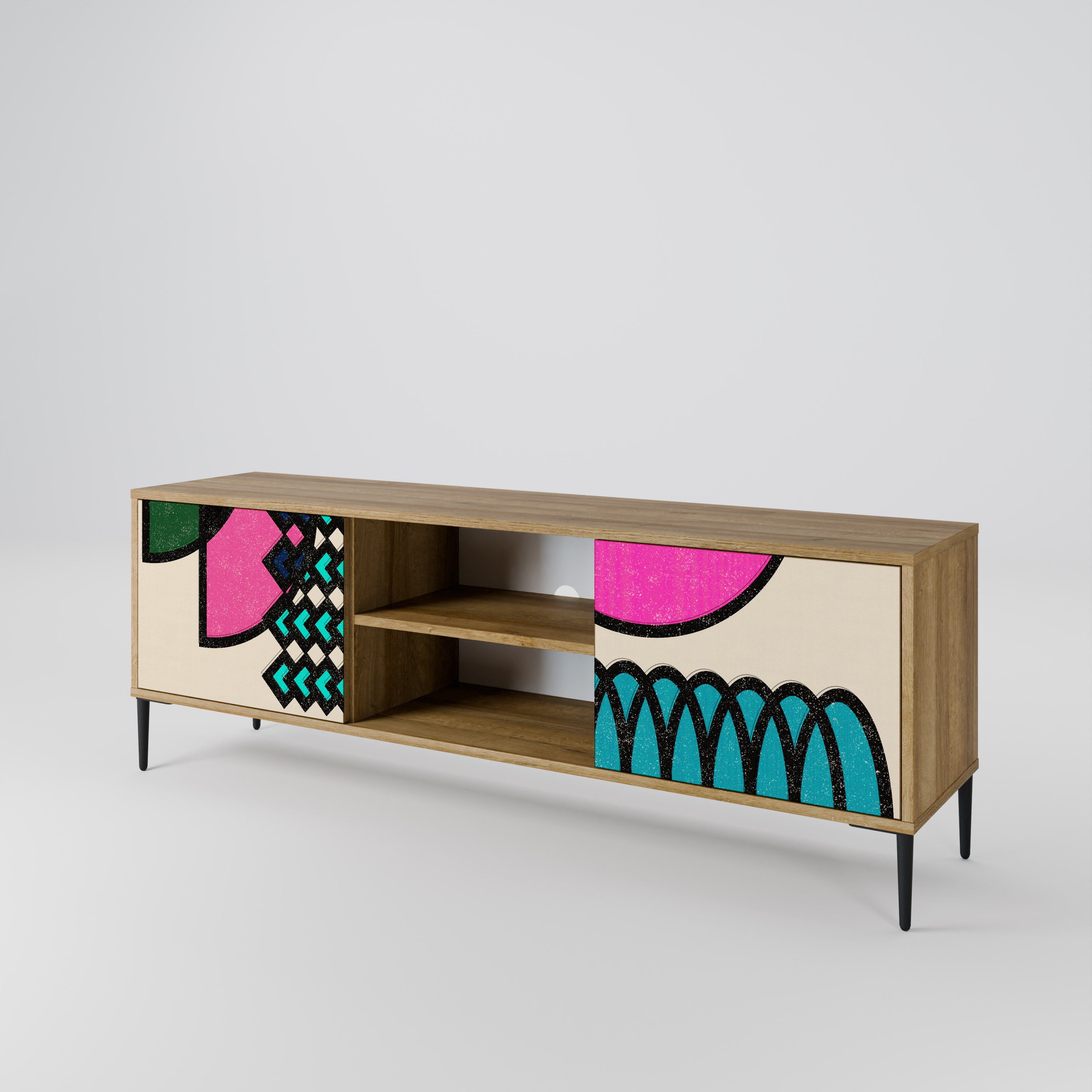 GEOMETRIC RHAPSODY Έπιπλο τηλεόρασης 2-θυρών